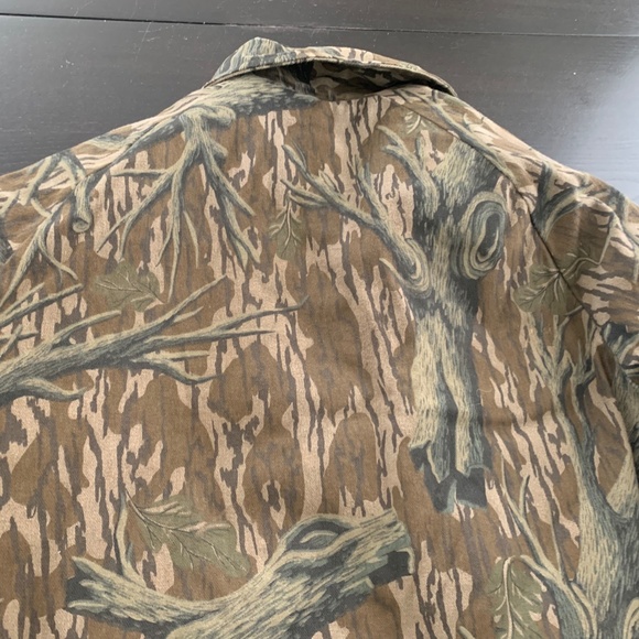 Vintage Mens Mossy Oak Camo Insulated Hunting Jacket Size Medium USA Made - Picture 9 of 10